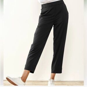 Aday Ice Pop Dress Pants Size Small Black Straight Leg High Rise Ankle Length